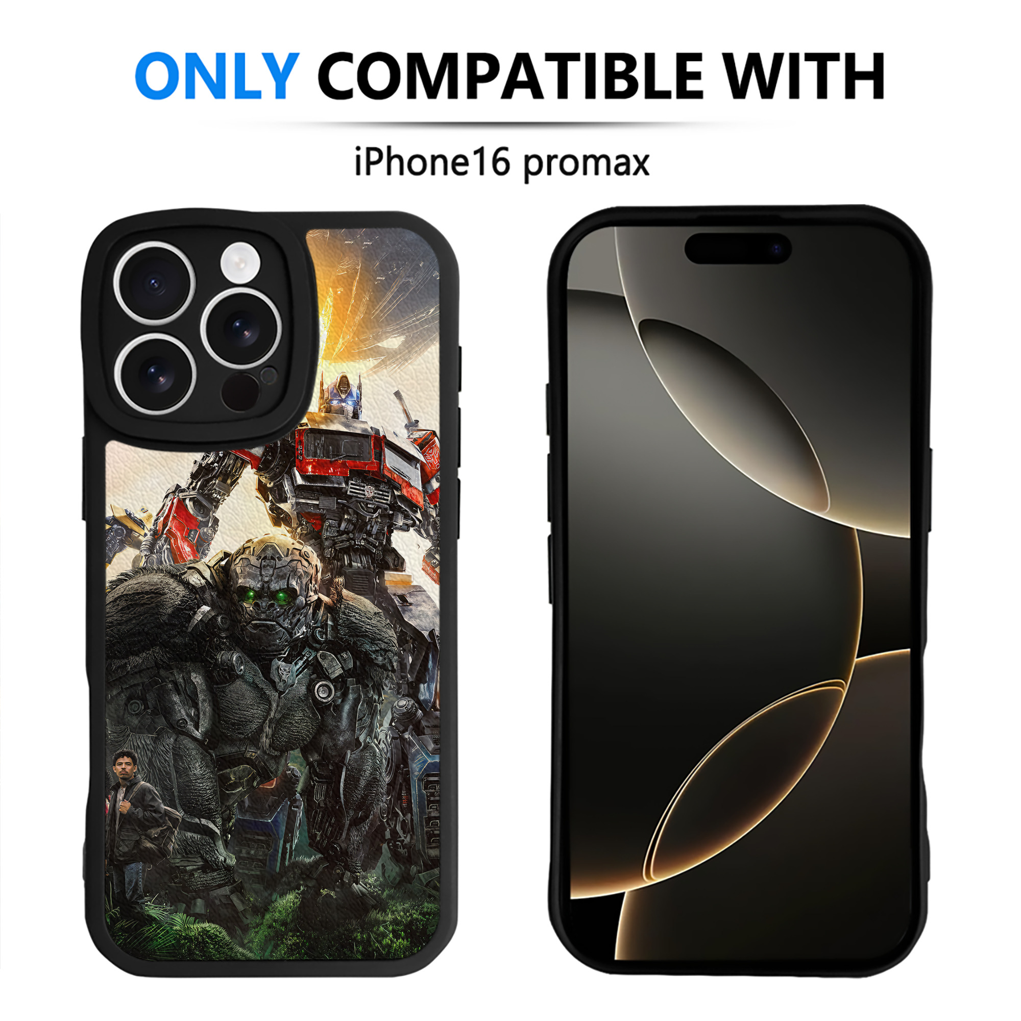（画像用） Transformers トランスフォーマー 【iPhone 16シリーズ対応】シリコンスマホケース（レザー調） 材質：シリコン